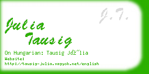 julia tausig business card